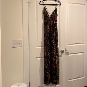 NWT TOBI Burning down the house velvet gown